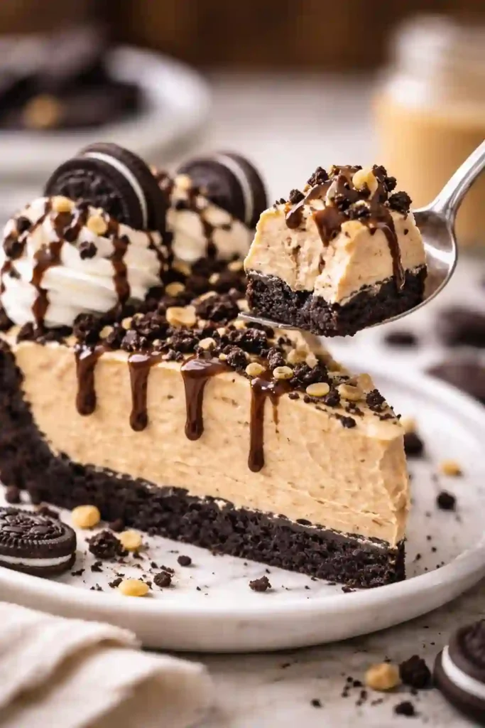 peanut butter pie with oreo crust