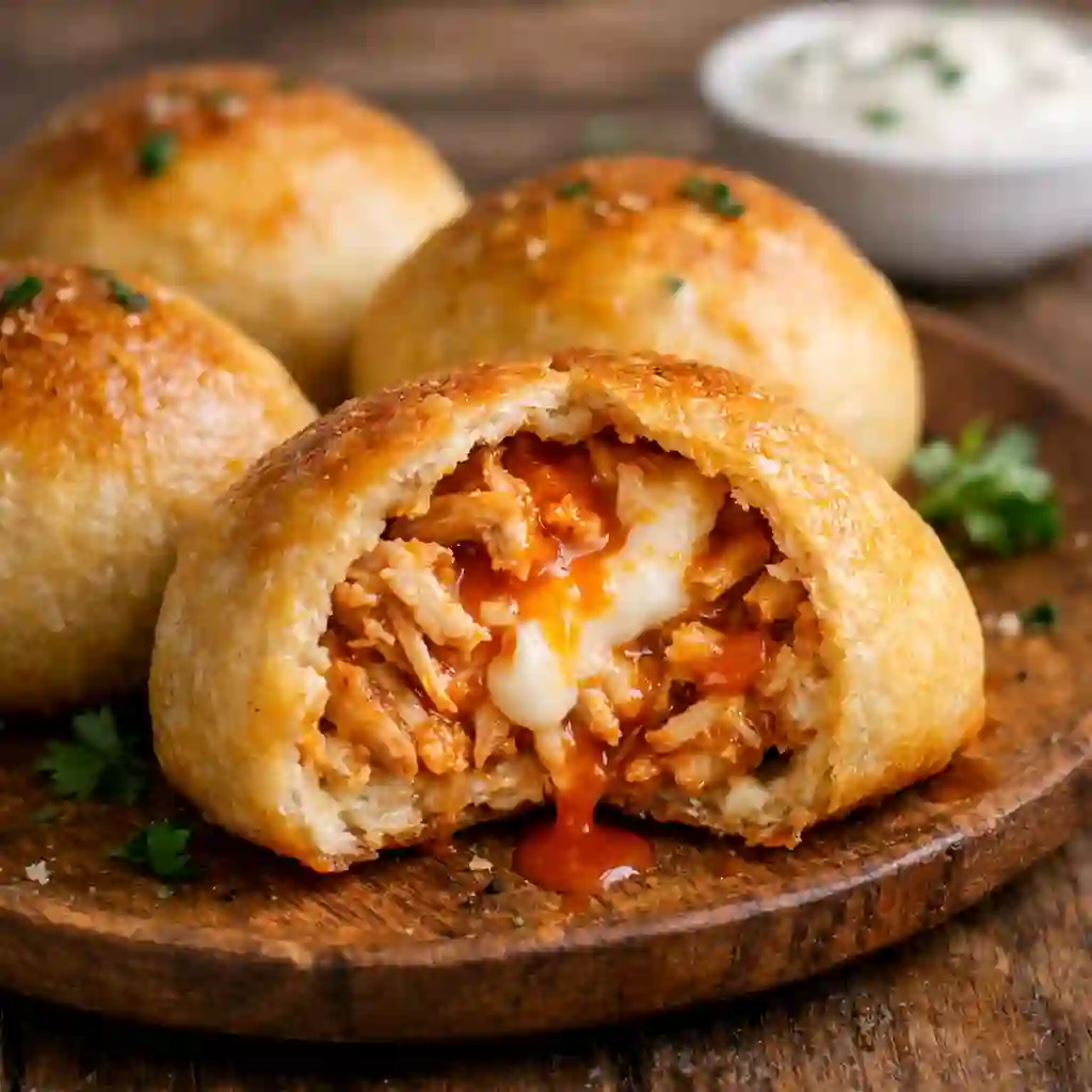 spicy buffalo chicken pockets