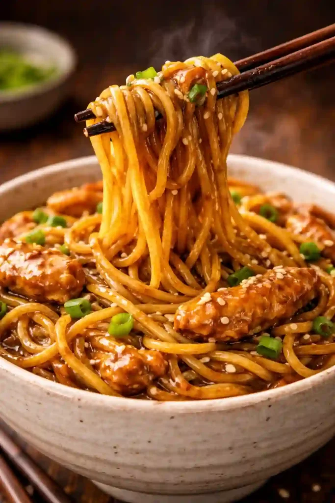 sticky garlic noodles recipe