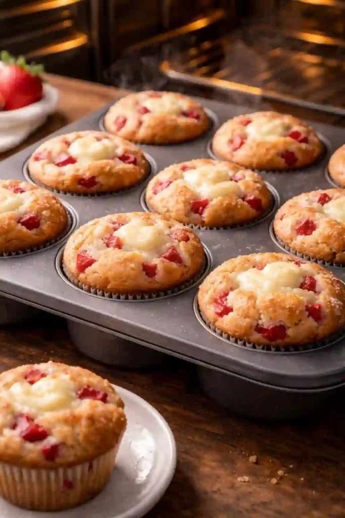 strawberry cream cheese muffins recipe