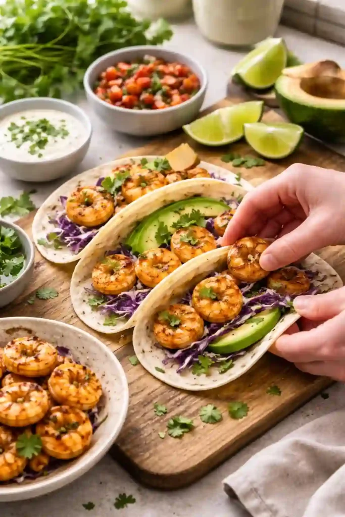 summer shrimp tacos