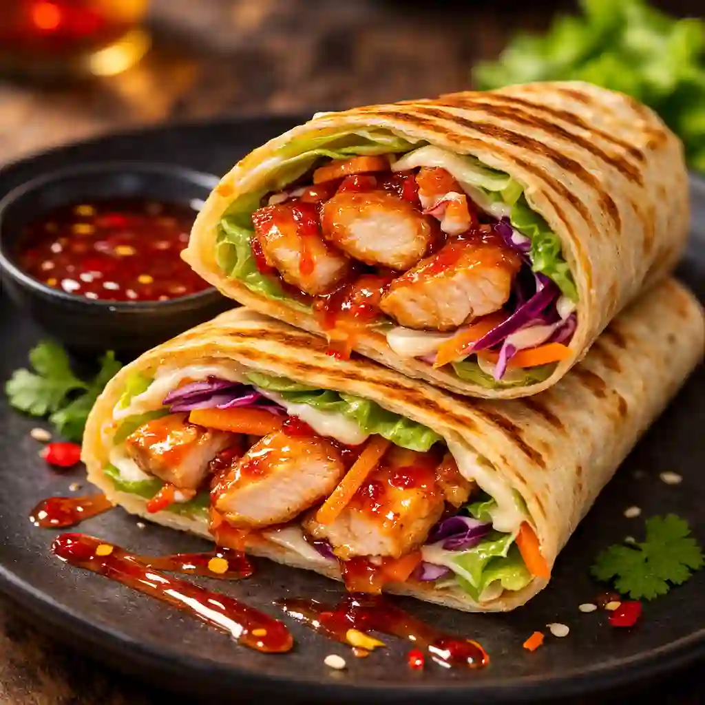 sweet chili chicken lettuce wraps recipe