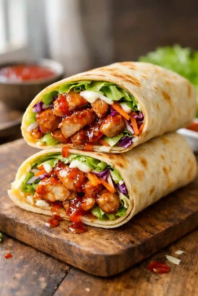 sweet chili chicken wraps recipe