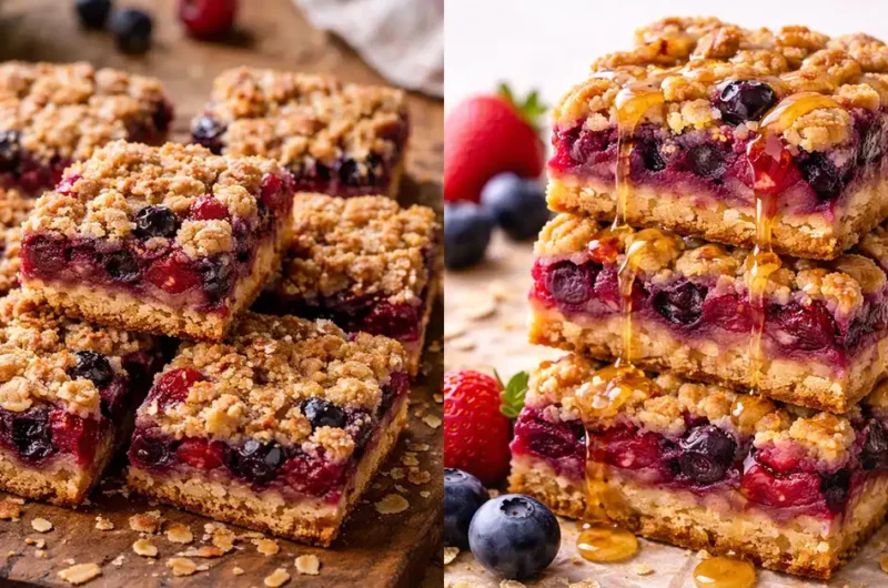 Berry Oat Bars Recipe Quick and Simple to Make at Home