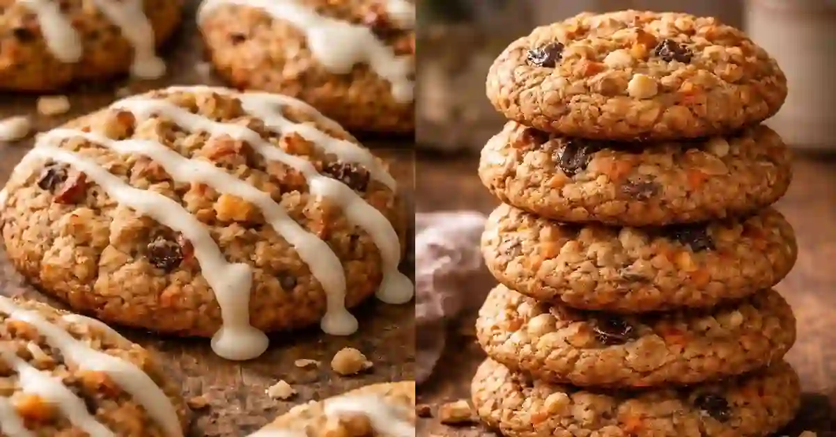 Chewy Brown Butter Carrot Cake Cookies recipe