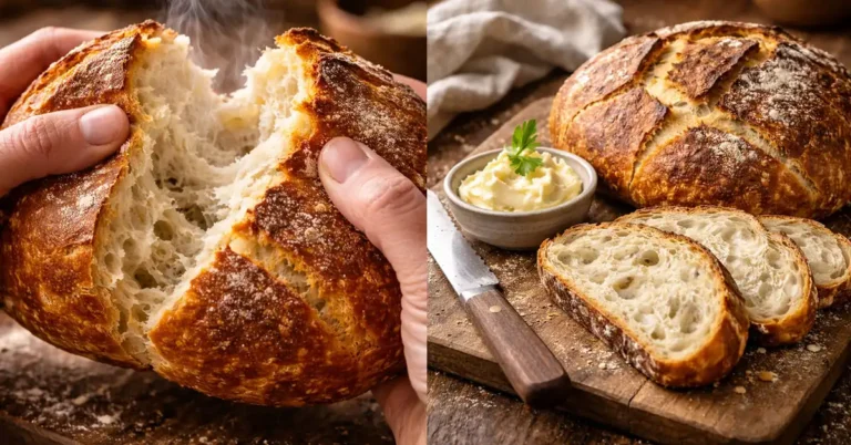 Homemade No Knead Artisan Bread recipe