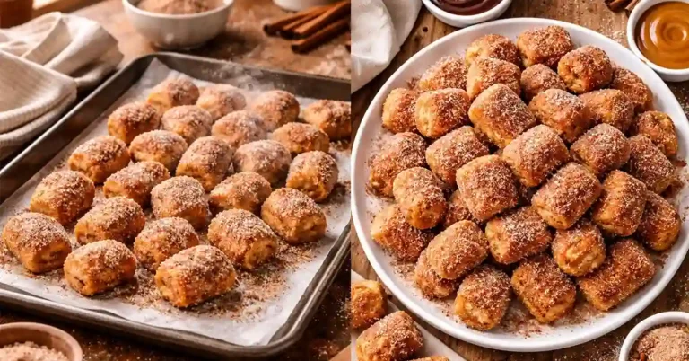 Viral Cinnamon Sugar Baked Churro Bites Recipe