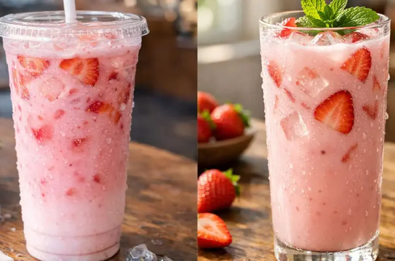 Coconut Strawberry Refresher Recipe Simple & Tasty