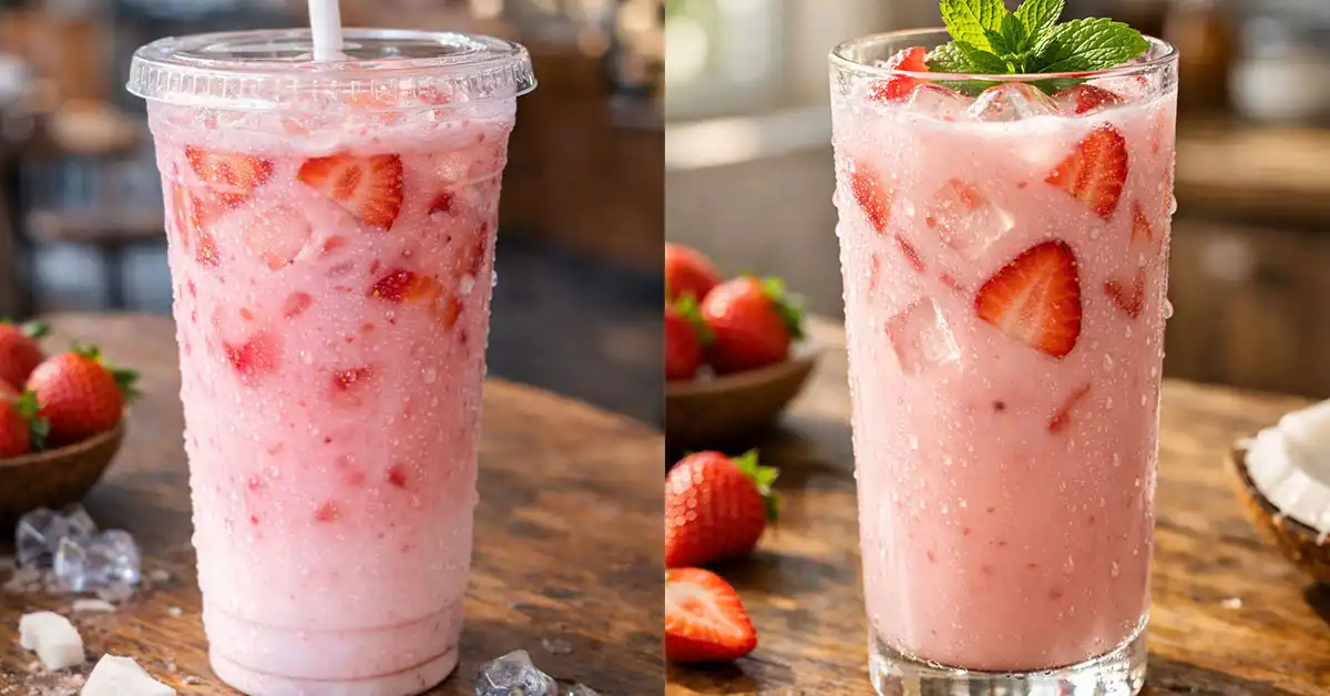 Viral Coconut Strawberry Refresher recipe