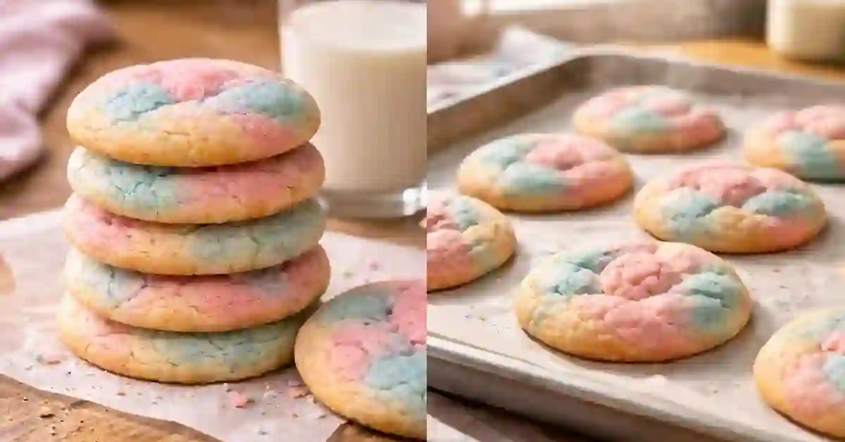 Viral Cotton Candy Cookies Recipe