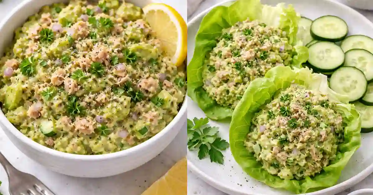 Viral Creamy Avocado Tuna Salad Recipe