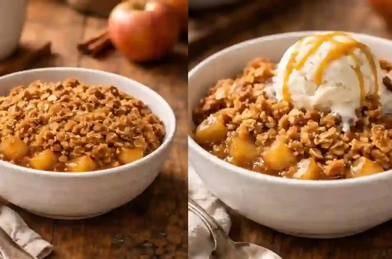 Easy Apple Crisp with Oats Recipe Quick Homemade Treat