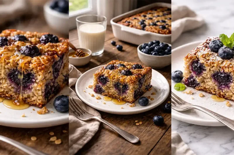 Blueberry Baked Oatmeal Recipe Easy Perfect Breakfast Dish