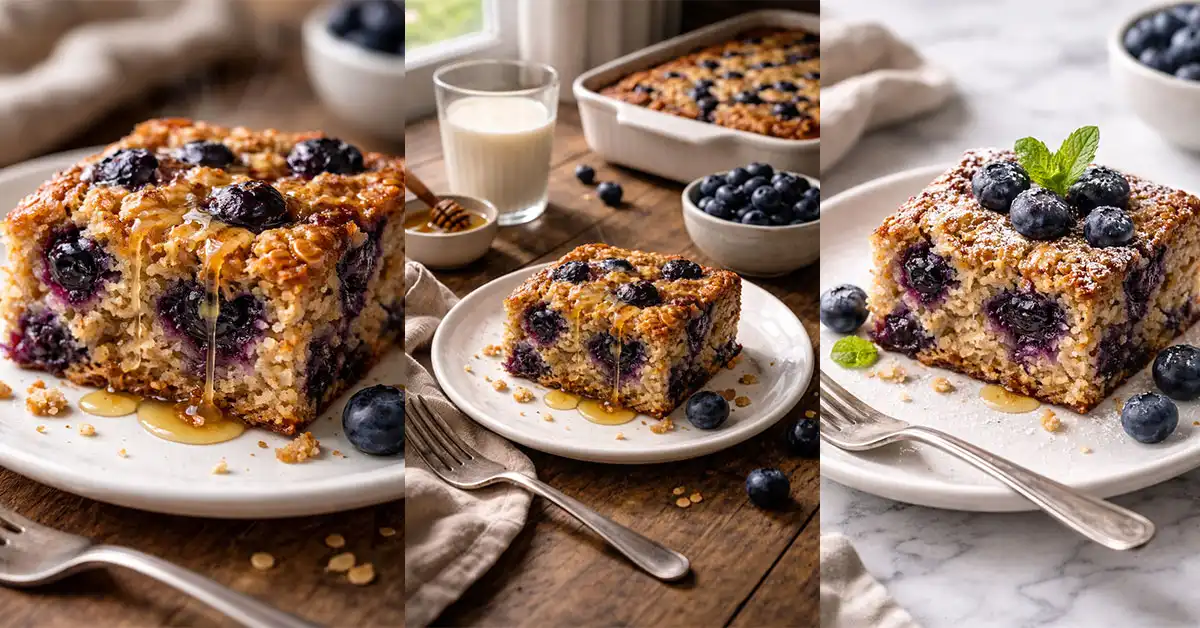 Viral Healthy Blueberry Baked Oatmeal Recipe