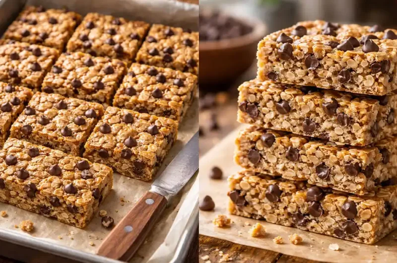 Granola Bars with Chocolate Chips Recipe Healthy Treat