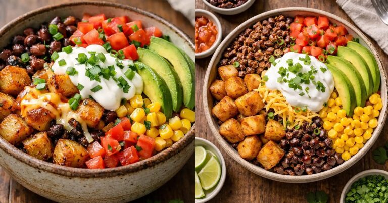 Viral Loaded Potato Taco Bowl recipe