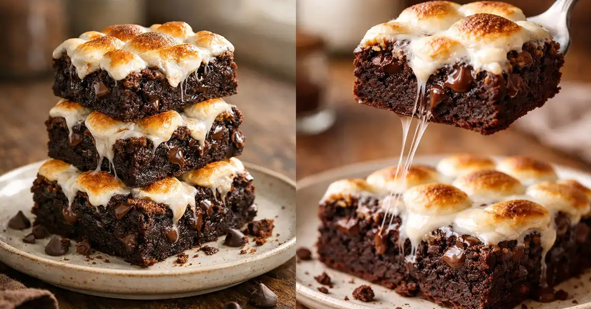 Viral Marshmallow Brownies Marshmallow Swirls Recipe