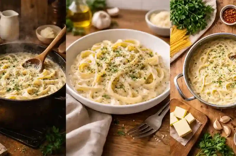 One Pot Creamy Garlic Pasta Recipe Easy Homemade Pasta
