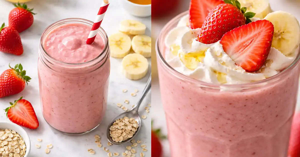 Viral Strawberry Banana Smoothie Recipe