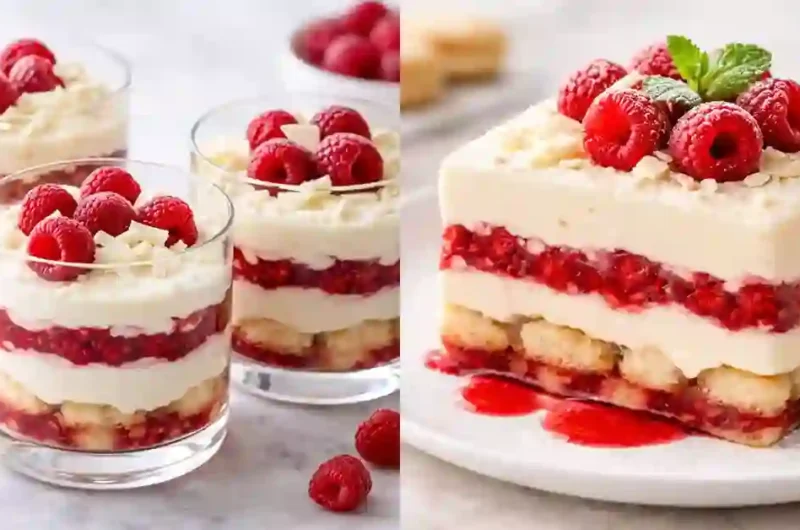 White Chocolate Raspberry Tiramisu Recipe No Bake Treat