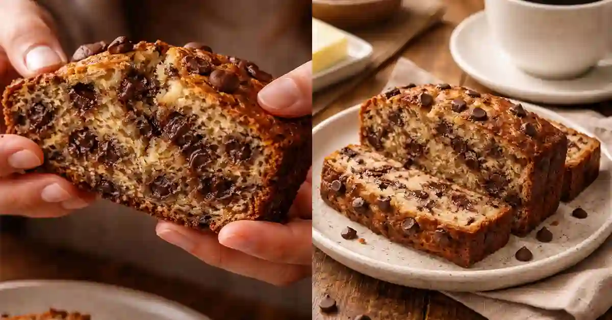 Viral chocolate chip banana bread recipe
