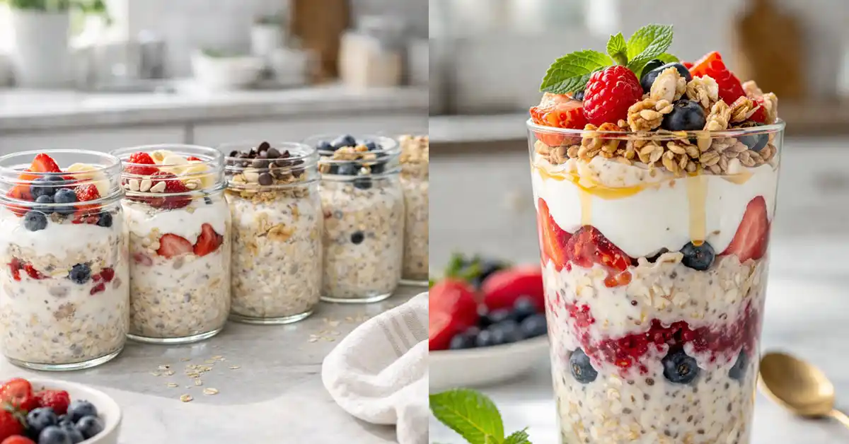 Viral overnight oats and yogurt recipe