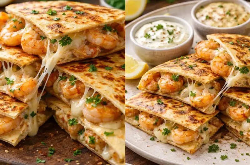 Shrimp Scampi Quesadilla Recipe Crispy Cheesy Delight