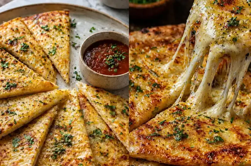 No Oven Needed! This Crispy Tortilla Garlic Bread Is Addictive