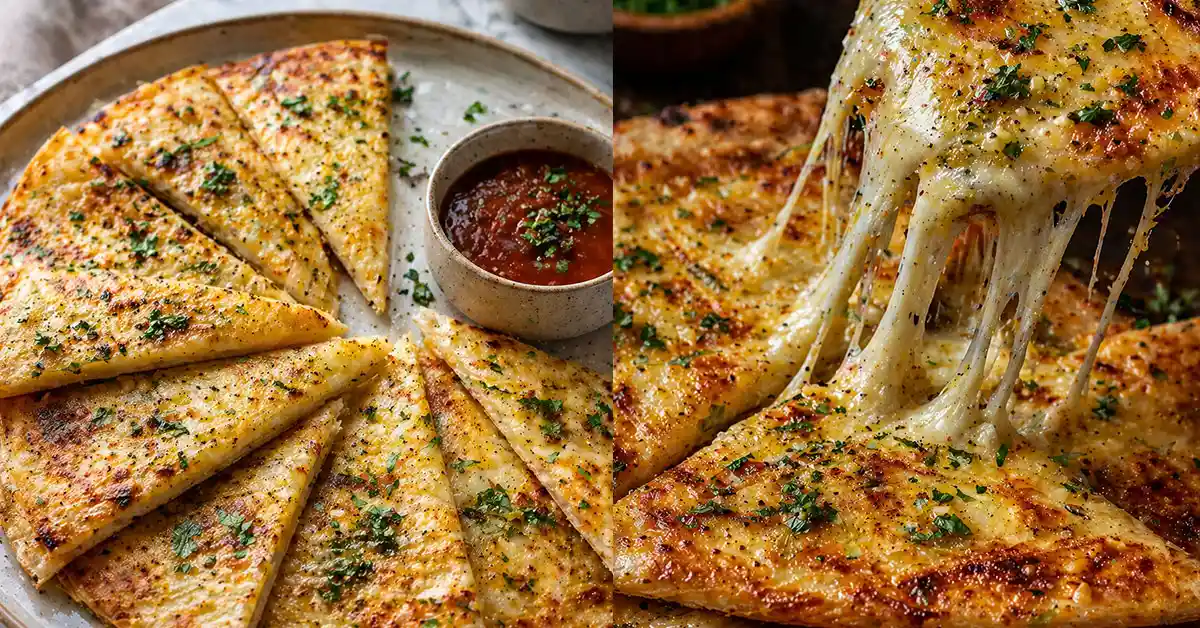 Viral tortilla garlic bread