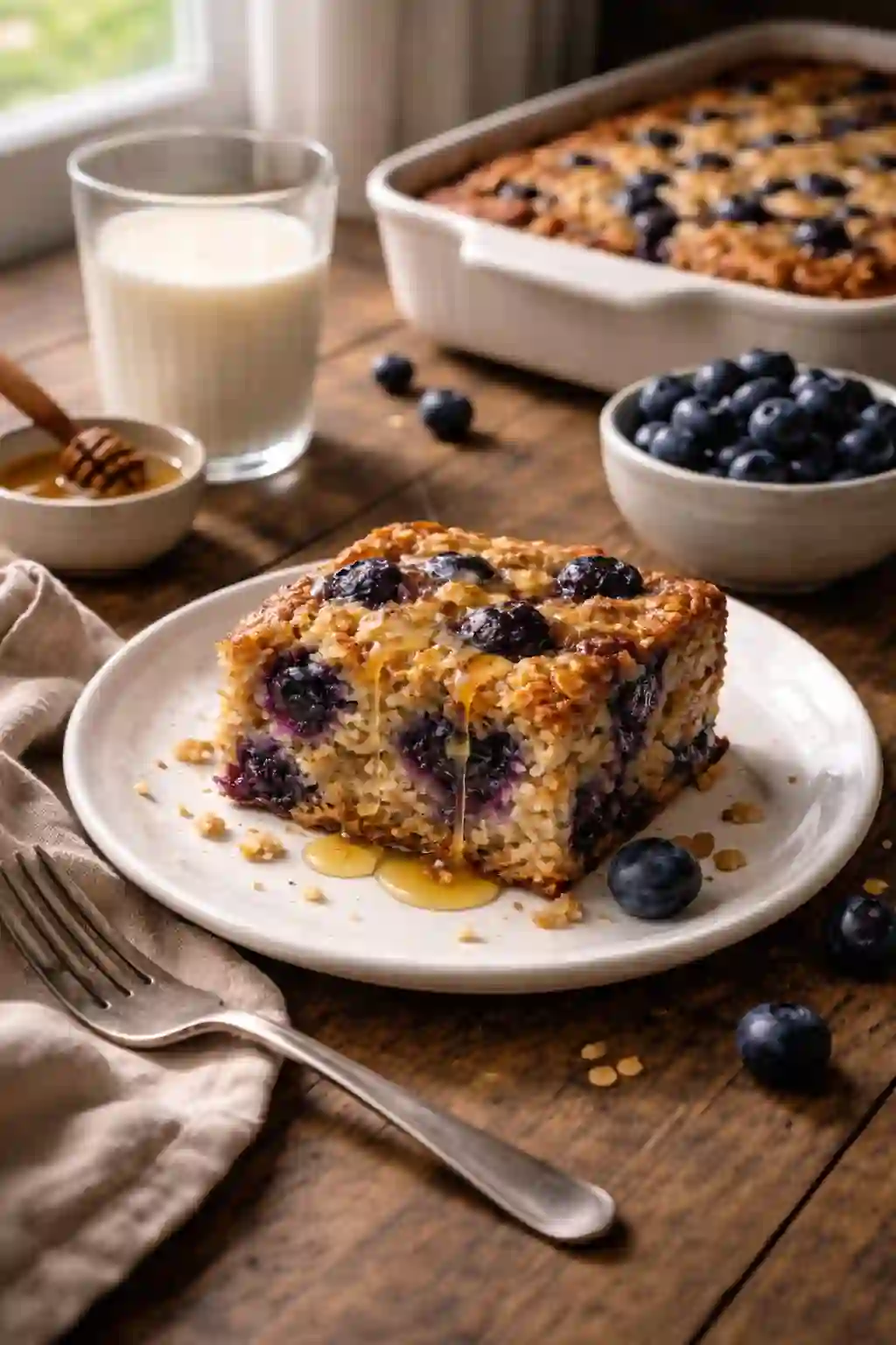 banana blueberry baked oatmeal
