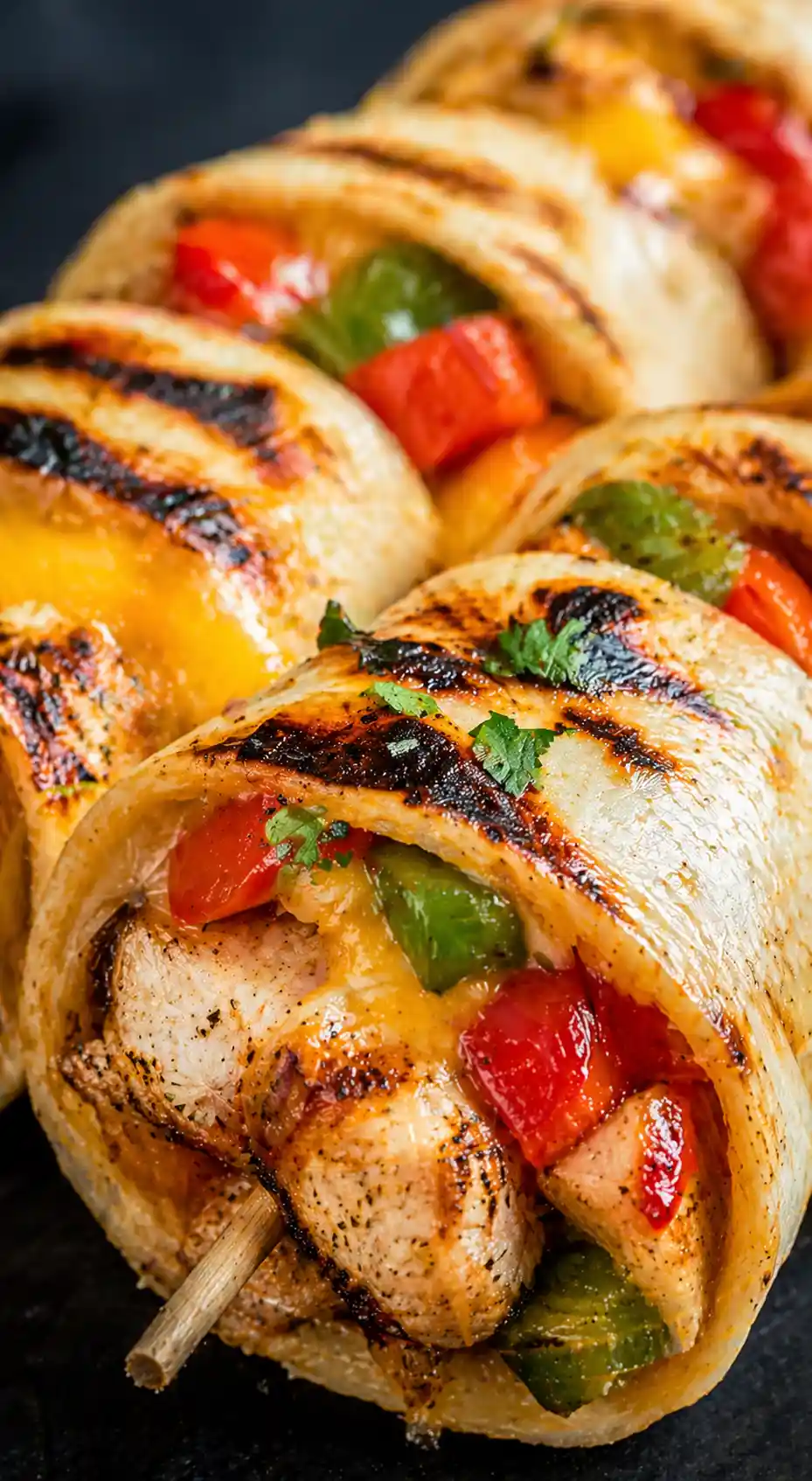 beef tortilla kabobs