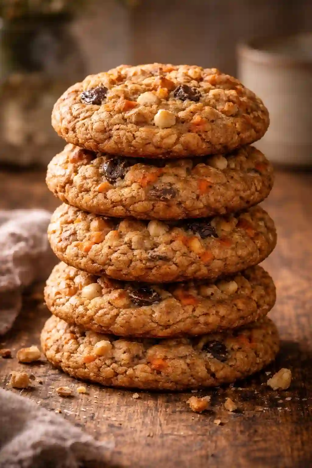 brown butter carrot cake cookies