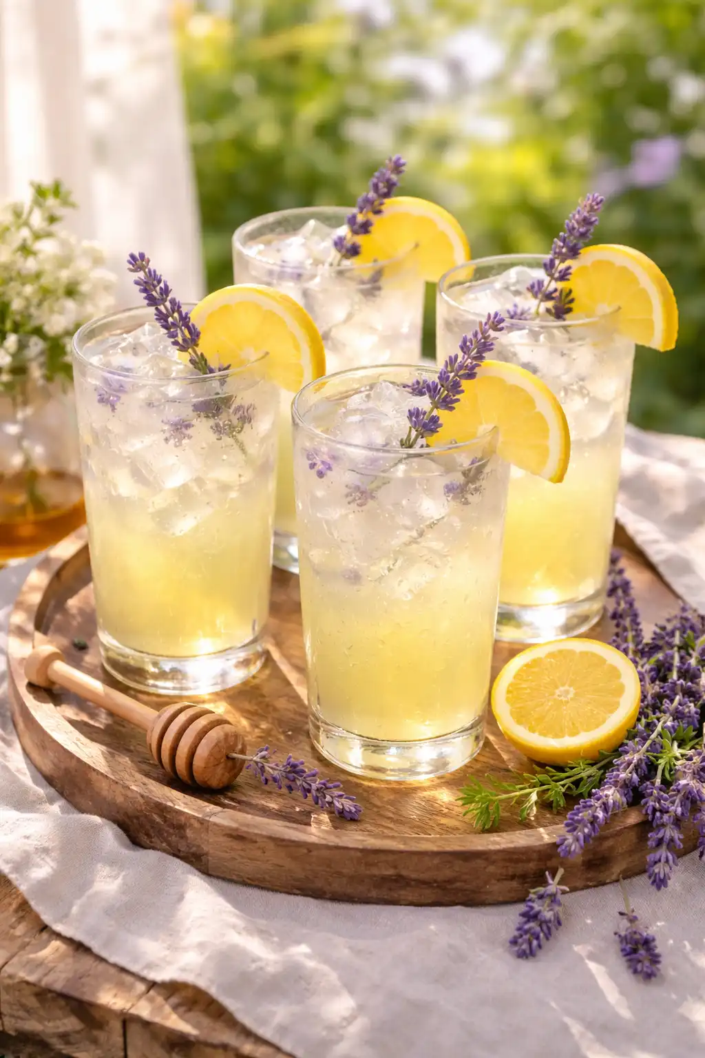 coconut lavender lemonade mocktail