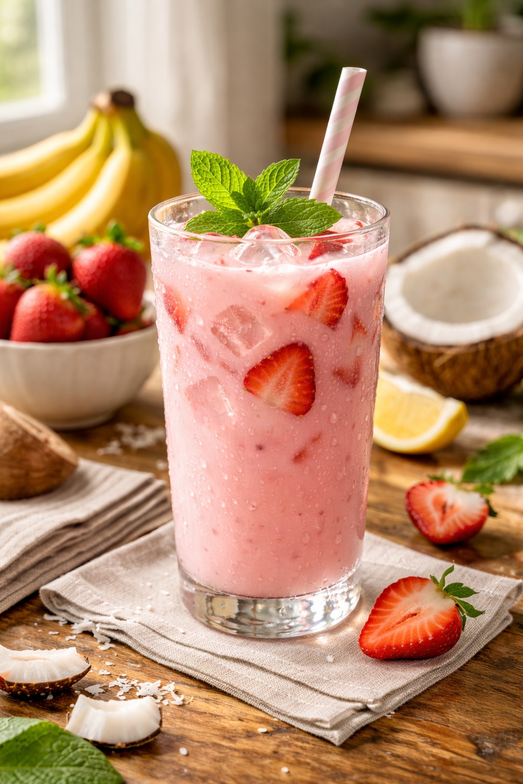 coconut strawberry refresher recipe