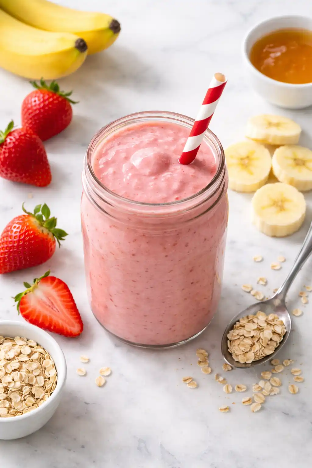 easy strawberry banana smoothie recipe