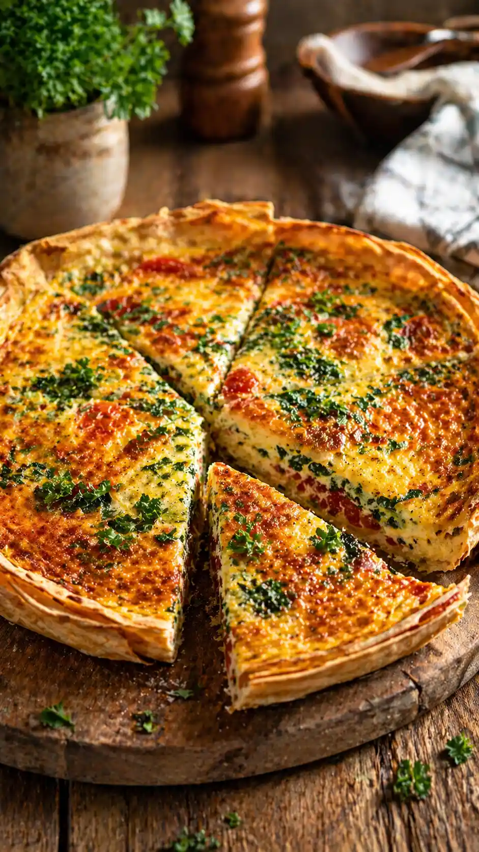 easy tortilla quiche