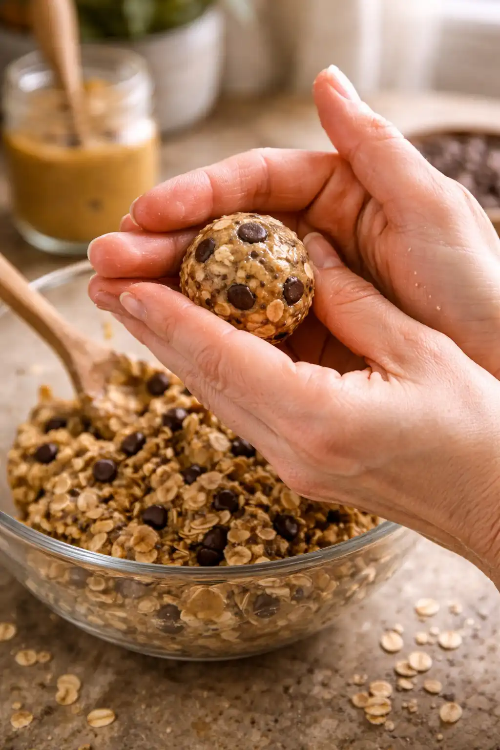 energy balls recipe oats peanut butter