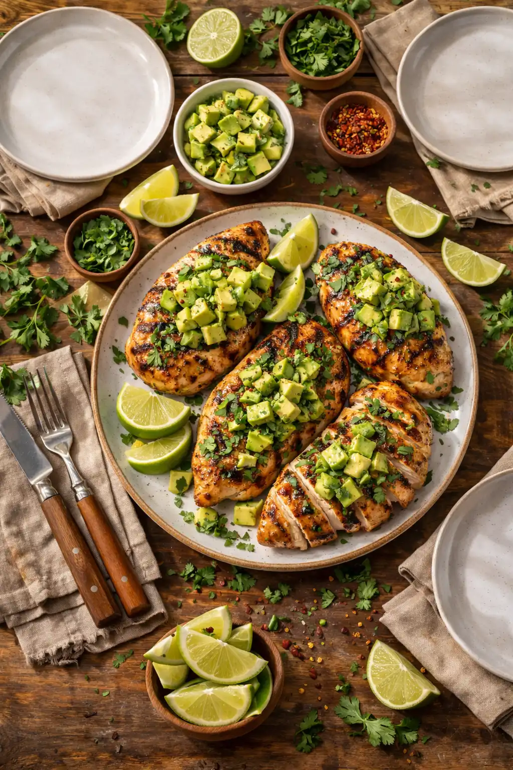 grilled chili lime chicken salad