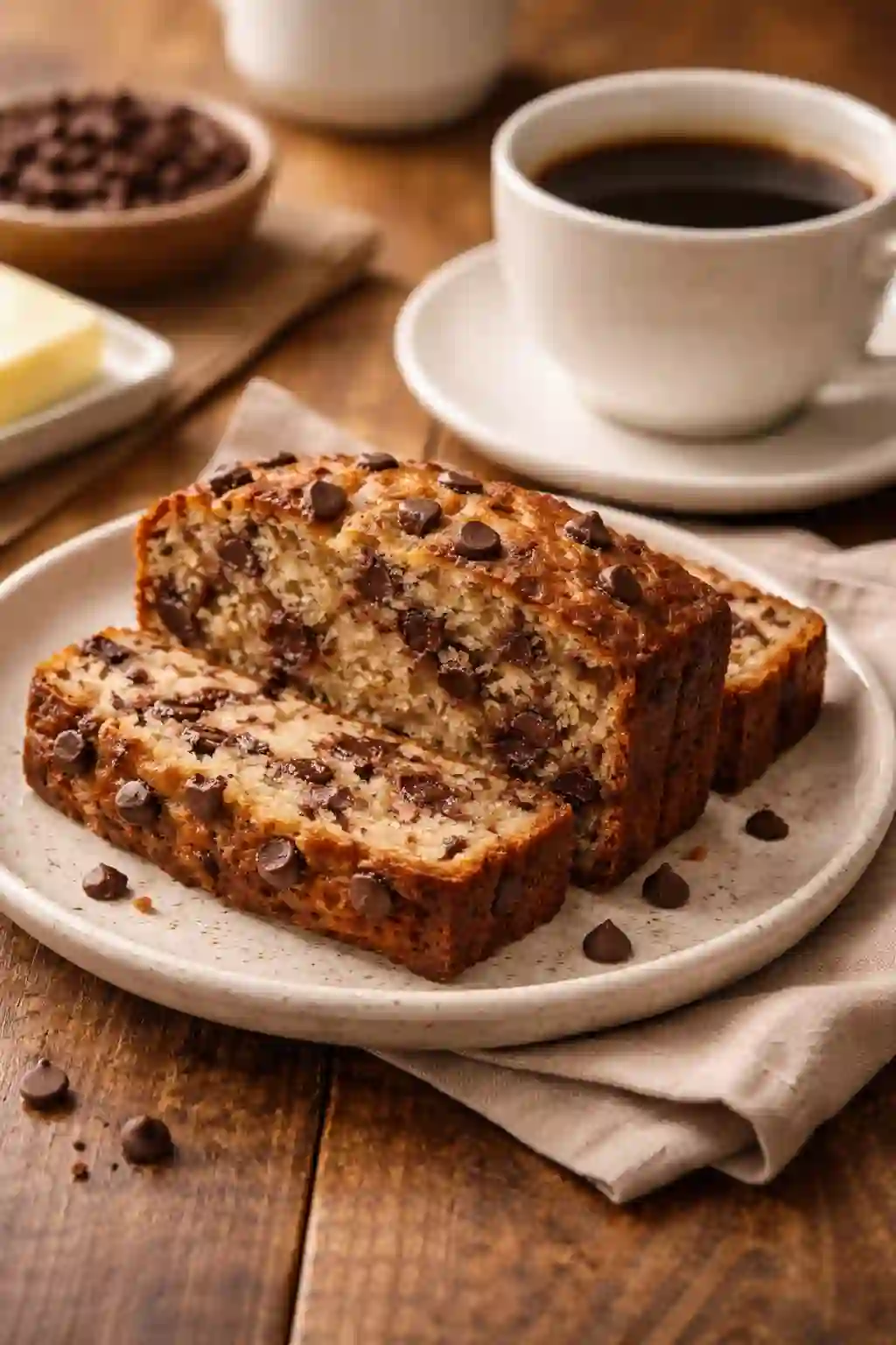 healthy chocolate chip banana bread recipe