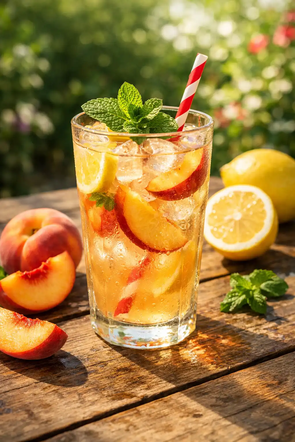how to make fresh peach lemonade