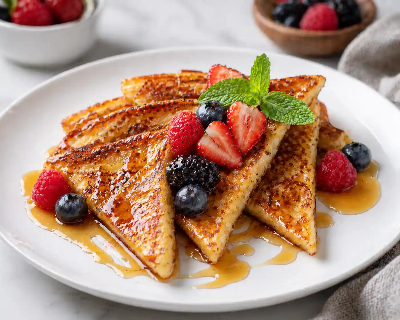 layered tortilla french toast