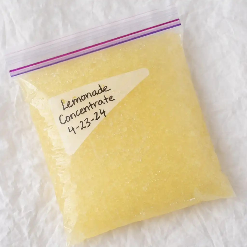 lemonade concentrate to freeze