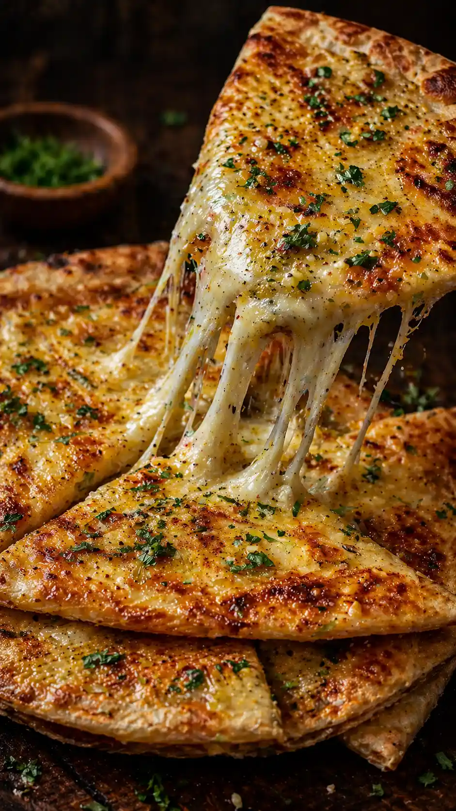 low carb tortilla garlic bread
