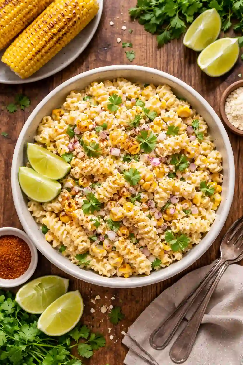 mexican street corn pasta salad recipe