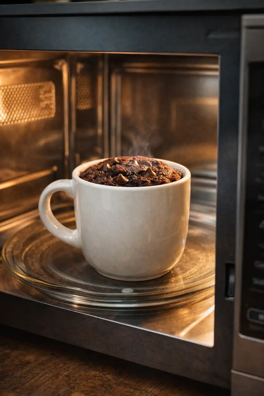 microwave brownie in a mug