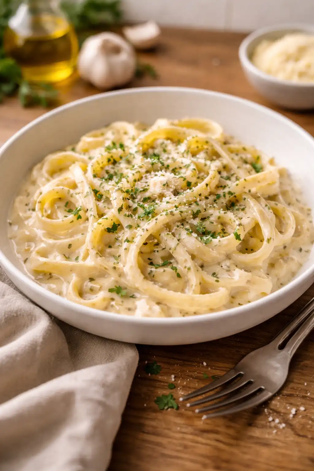 one pot creamy garlic pasta recipe