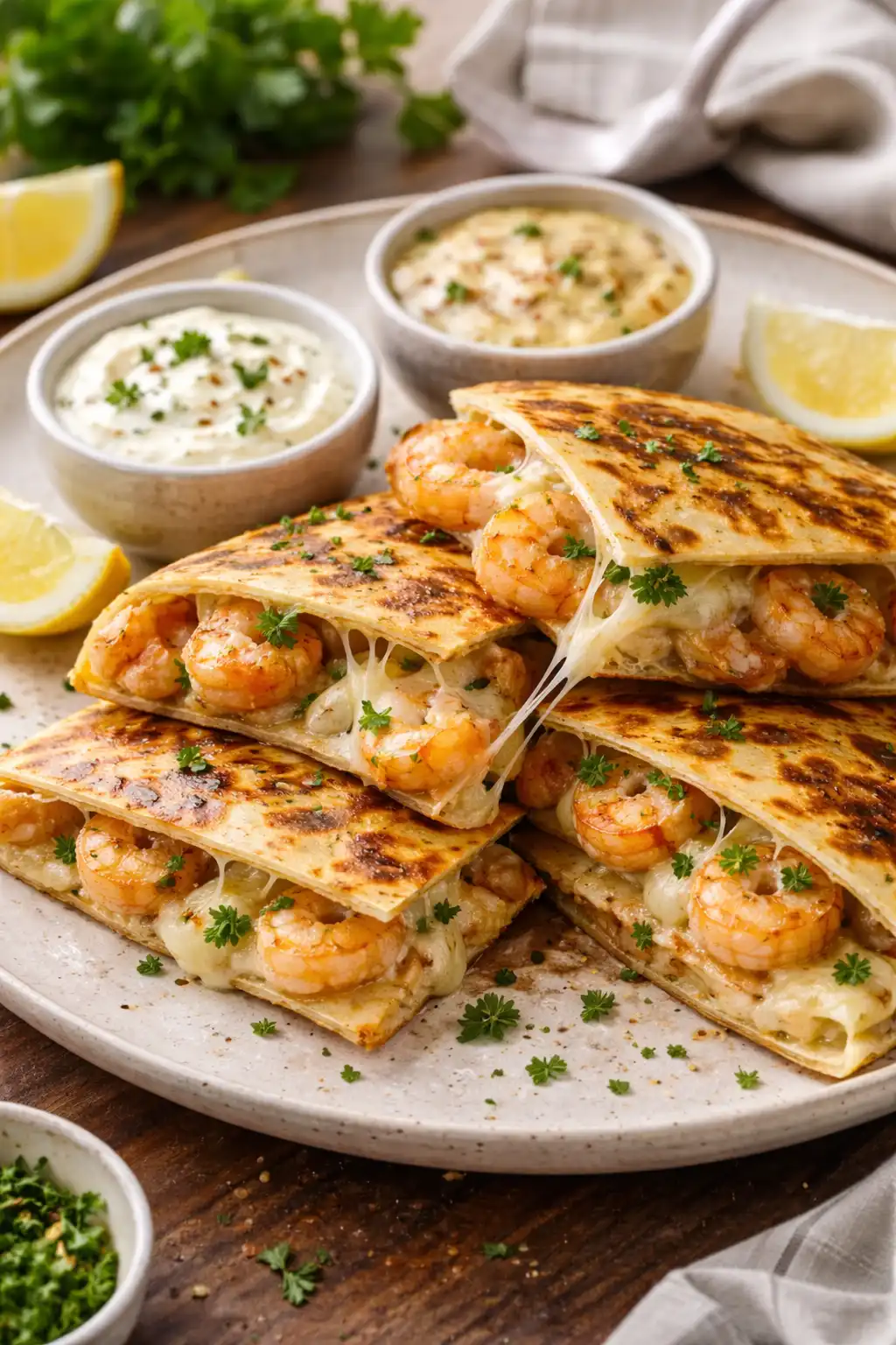 shrimp quesadilla with cream cheese