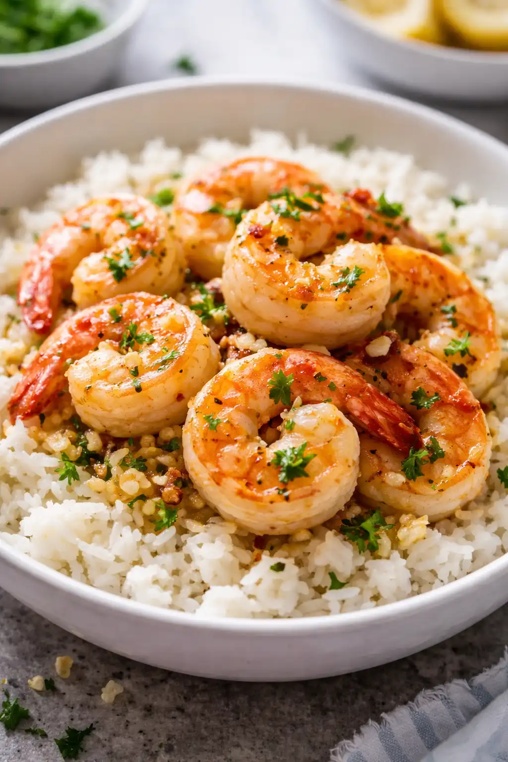 shrimp scampi and rice recipe