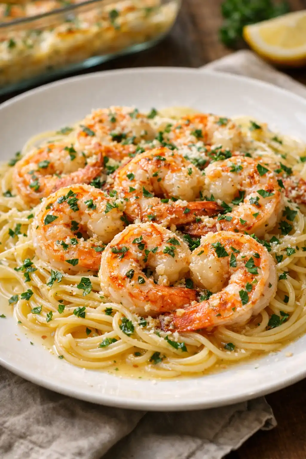 shrimp scampi baked recipe