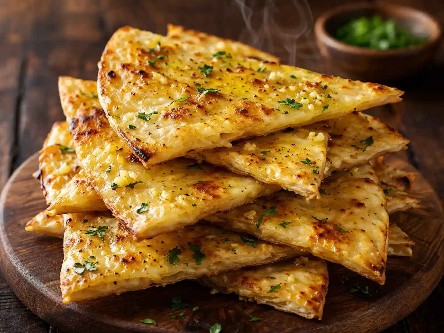 tortilla garlic bread